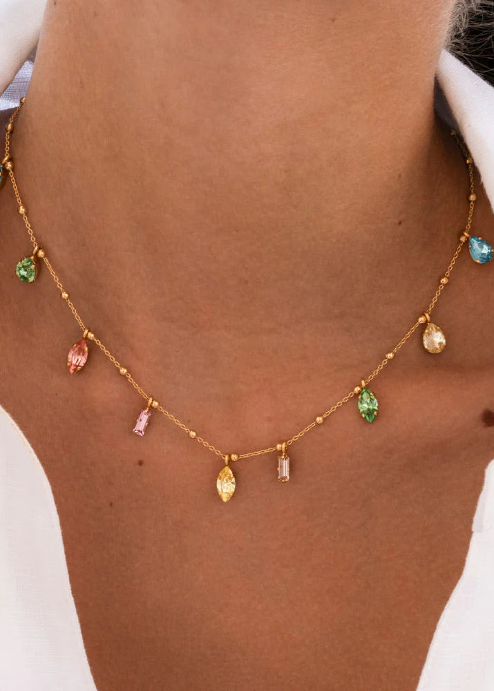Gisela Necklace gold - Dreamscape Combi - Tilbehør - Helt Dilla AS