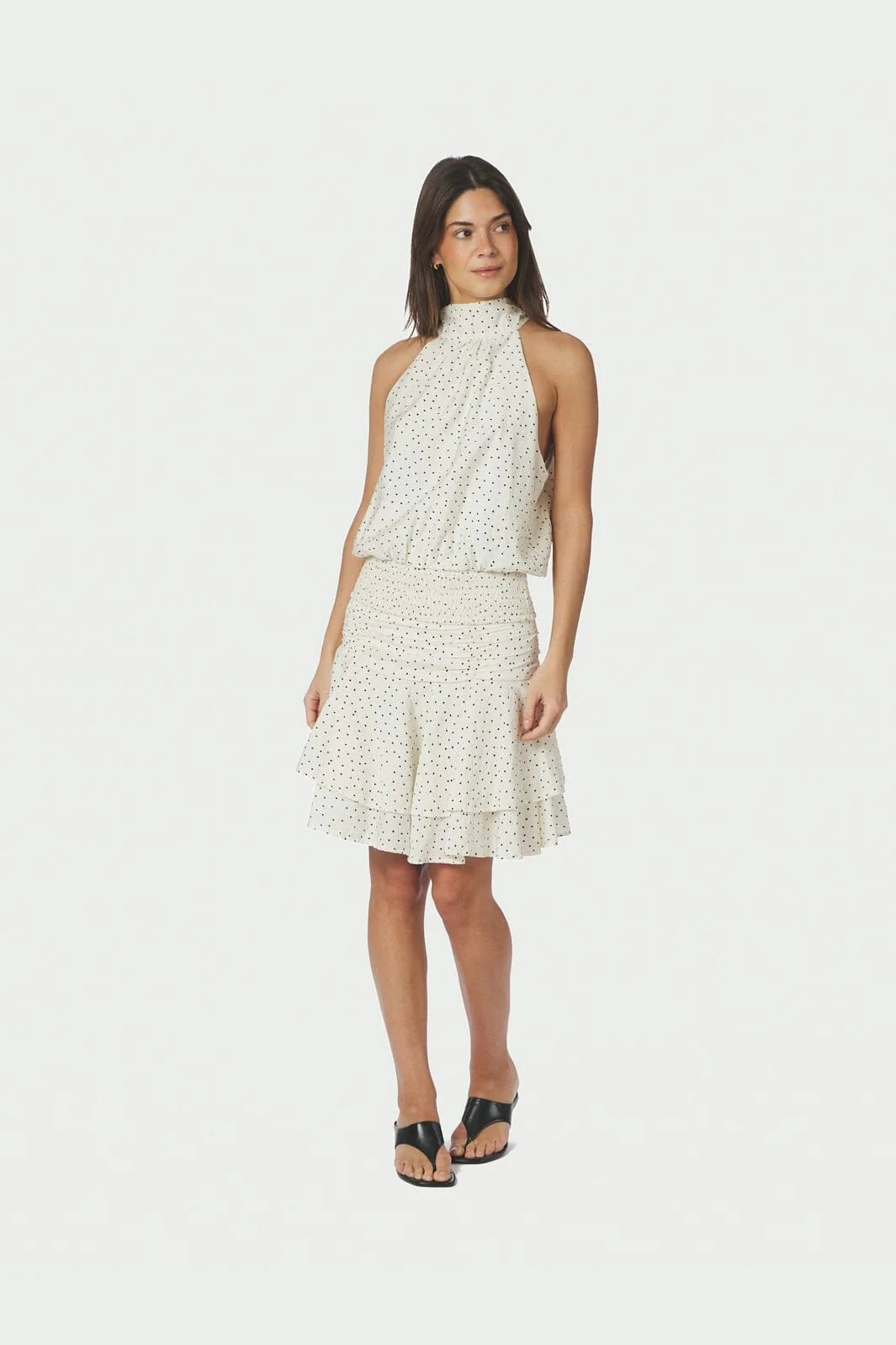 Janie Mini Dot Nederdel - Off White - Skjørt - Helt Dilla AS