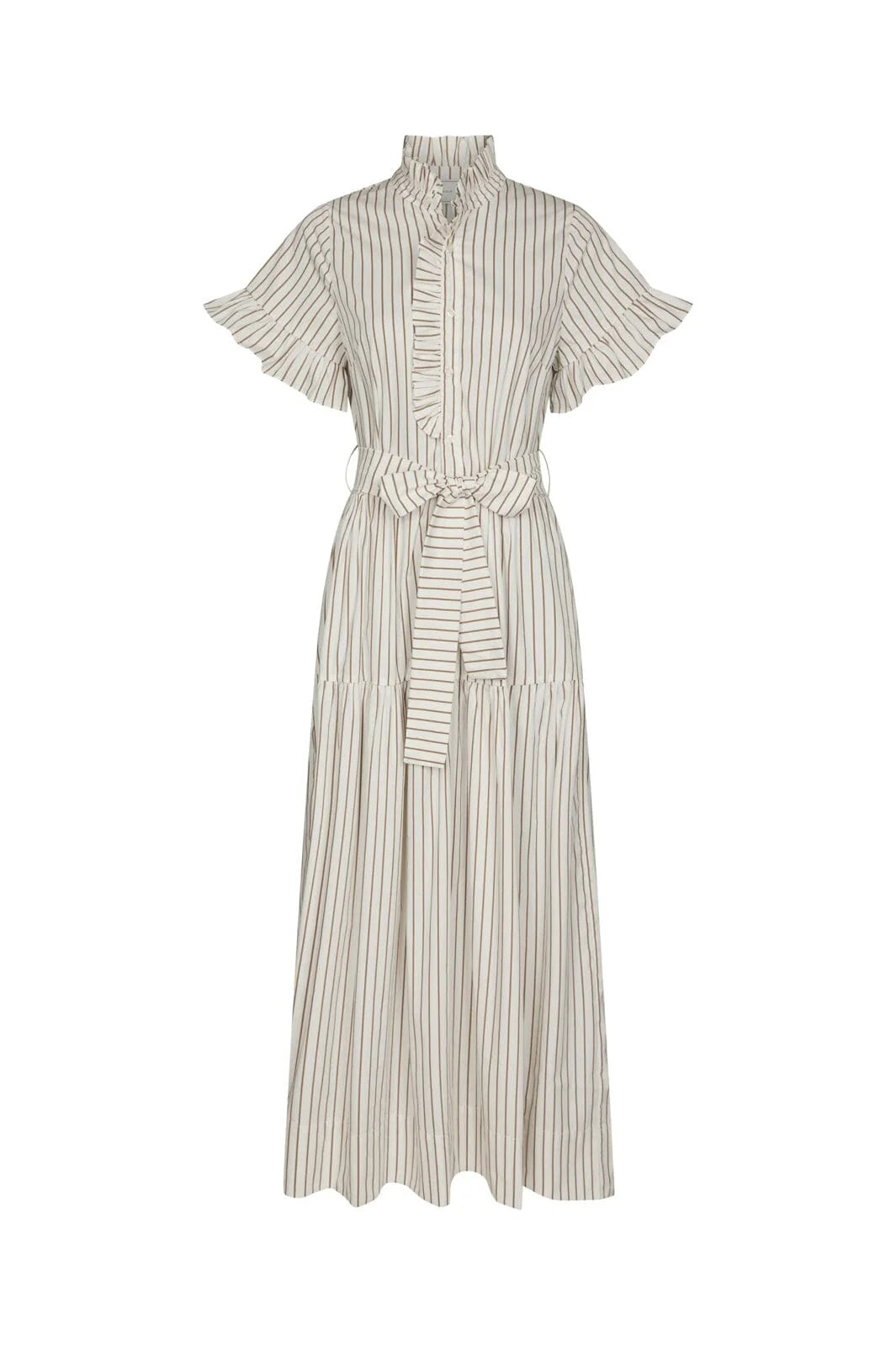 Nellie Wide Stripe Dress - Ivory - Kjoler - Helt Dilla AS
