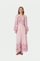 Sulfi Flower Print Dress - Dusty Rose - Kjoler - Helt Dilla AS
