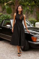 Zora Poplin Dress - Black - Kjoler - Helt Dilla AS