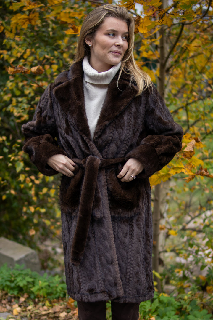 aspen fuskepels - mørk brun - Yttertøy - Helt Dilla AS