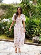 Clarine Flower Dress - Off White - Kjoler - Helt Dilla AS