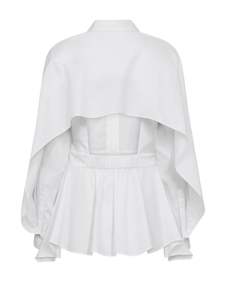 CM Poppi Open-Back Shirt - Bright White - Skjorter - Helt Dilla AS