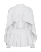 CM Poppi Open-Back Shirt - Bright White - Skjorter - Helt Dilla AS