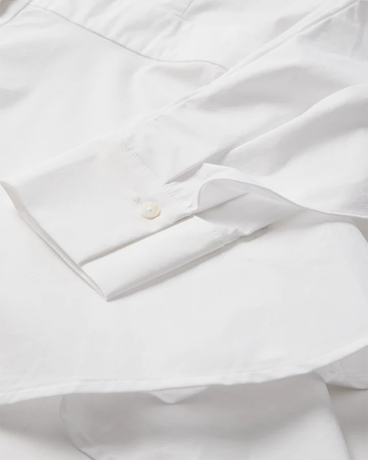 CM Poppi Open-Back Shirt - Bright White - Skjorter - Helt Dilla AS