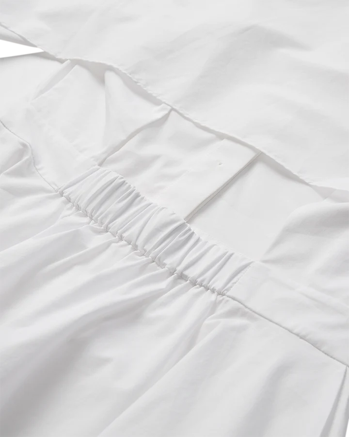 CM Poppi Open-Back Shirt - Bright White - Skjorter - Helt Dilla AS