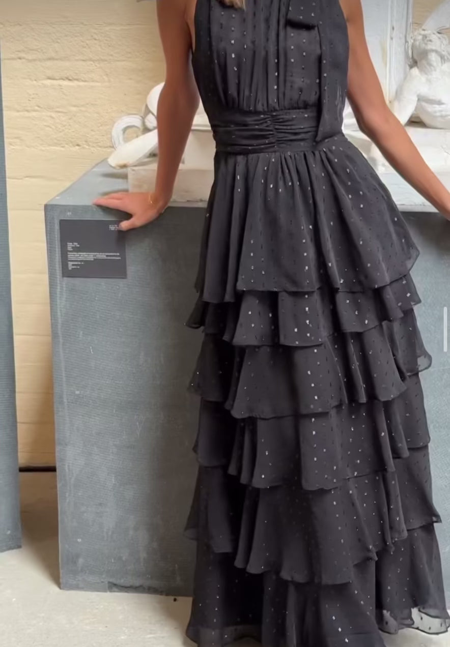 Marli Glitz Dress  - black