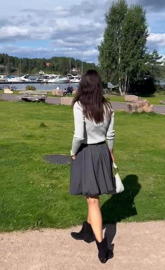 Tailor skirt - Med Grey Melange