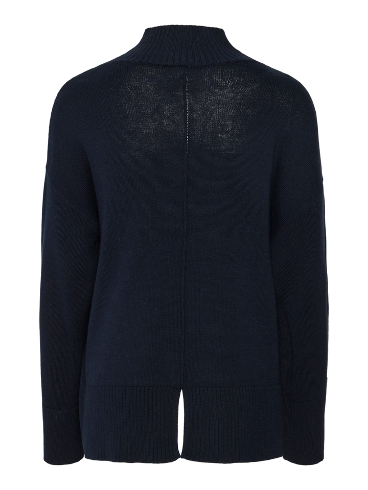 Babette Ls knit pullover - Navy Blazer