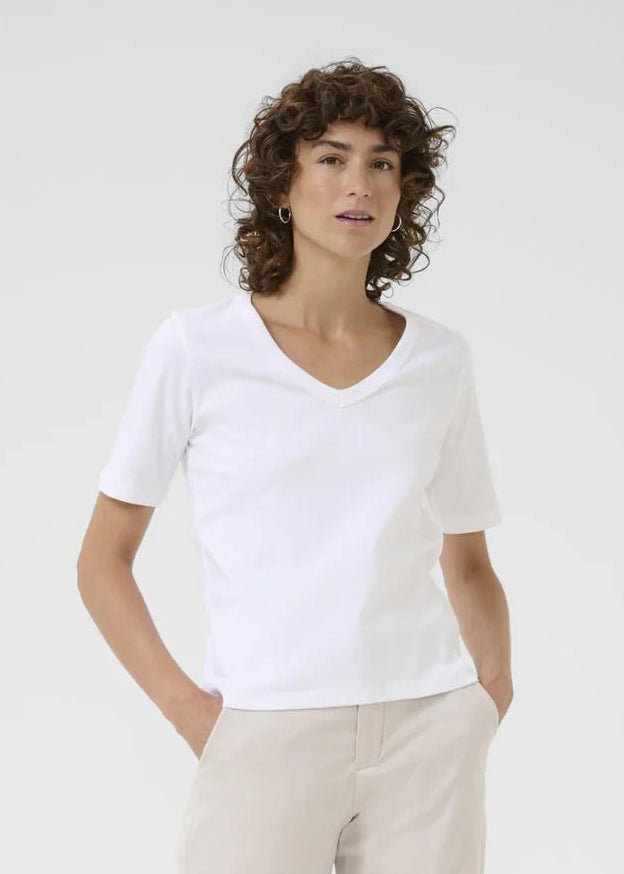 Ratansa t-shirt - bright  white - T-skjorter - Helt Dilla AS