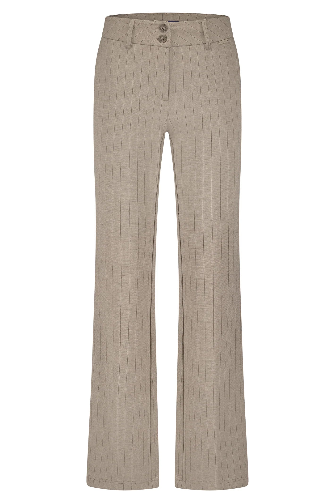 Bibette Punta Pinstripe - Warm Taupe - Bukser - Helt Dilla AS