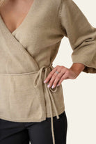 AnneIC Cardigan - Beige - Cardigans - Helt Dilla AS