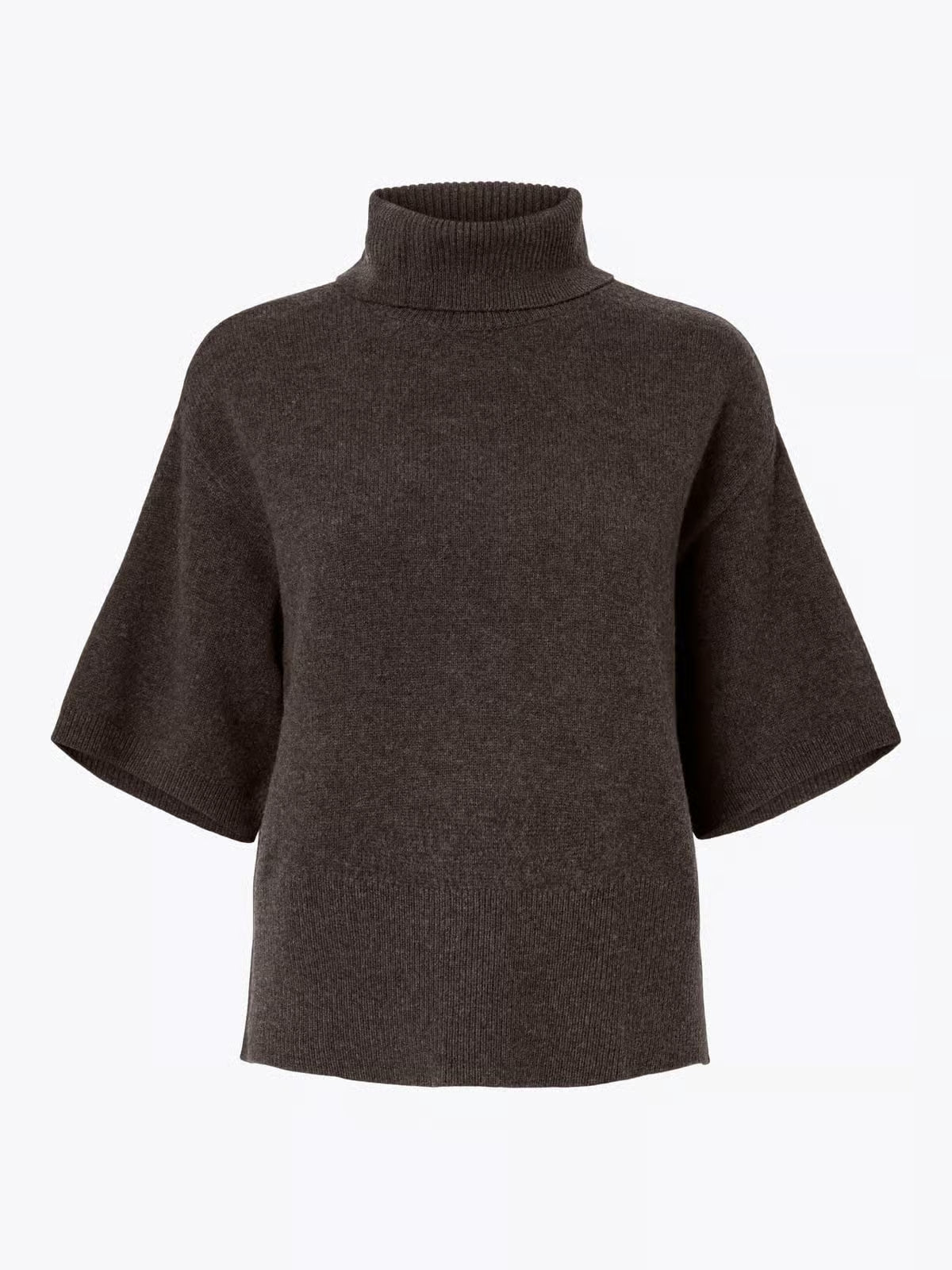 Emila 2/4 Wool Knit Pullover - Coffee Bean - Topp - Helt Dilla AS
