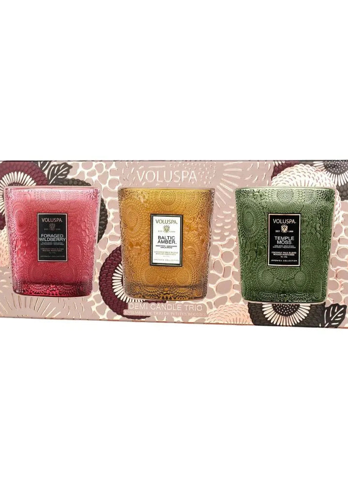 Candle Trio Gift Set – Holiday Edition - Tilbehør - Helt Dilla AS