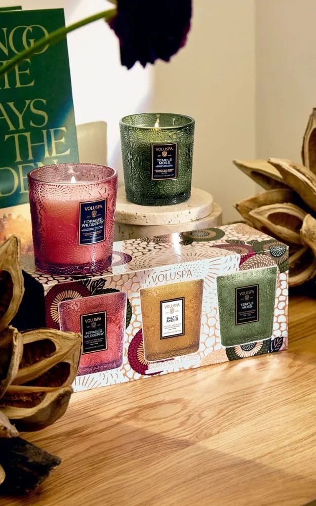 Candle Trio Gift Set – Holiday Edition - Tilbehør - Helt Dilla AS