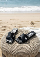 Sofia Slide - Black Leather - Sko - Helt Dilla AS