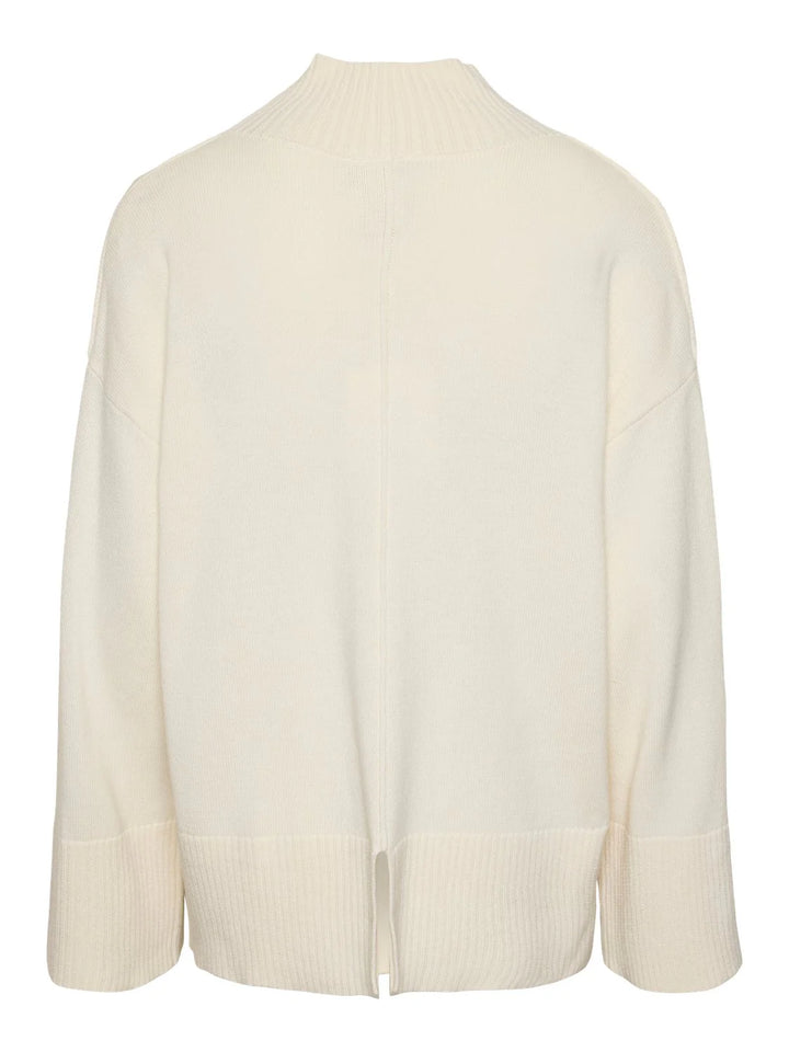 Babette Ls knit pullover - Star White