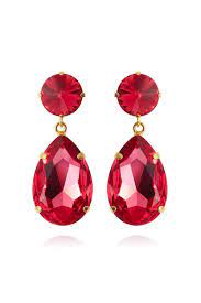 Perfect drop earring - mulberry red - Tilbehør - Helt Dilla AS