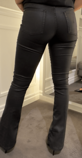 Brooke wax sateen - black - Jeans - Helt Dilla AS