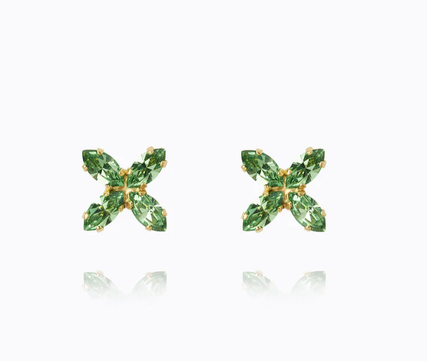 Crystal Star Earrings / Peridot - Tilbehør - Helt Dilla AS