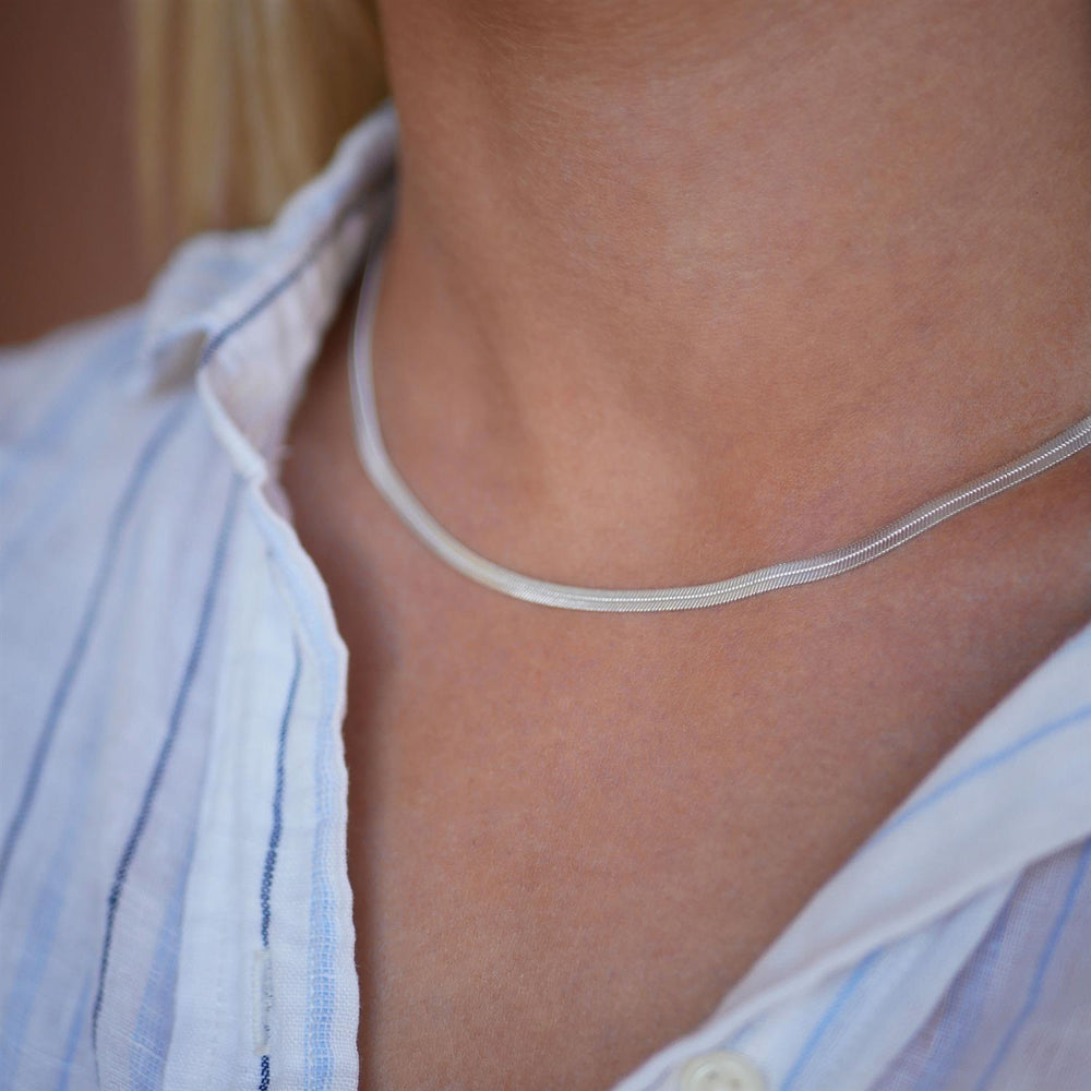 Necklace Caroline sølv - Helt Dilla AS