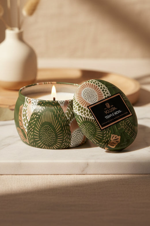Temple Moss Mine Tin Candle - Tilbehør - Helt Dilla AS