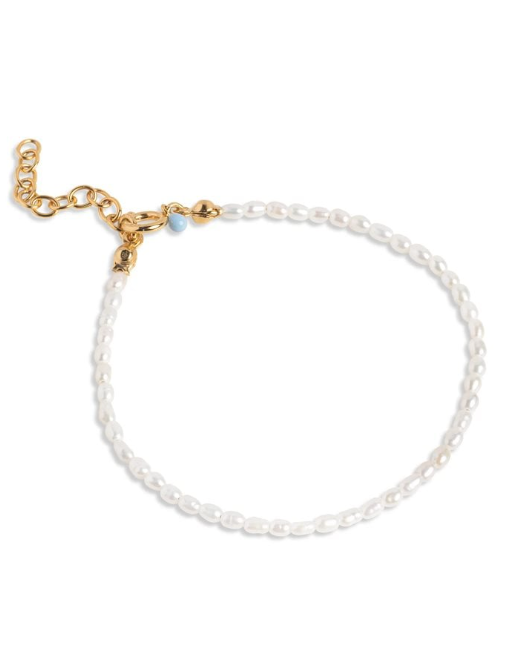 Erna bracelet - pearl - Helt Dilla AS