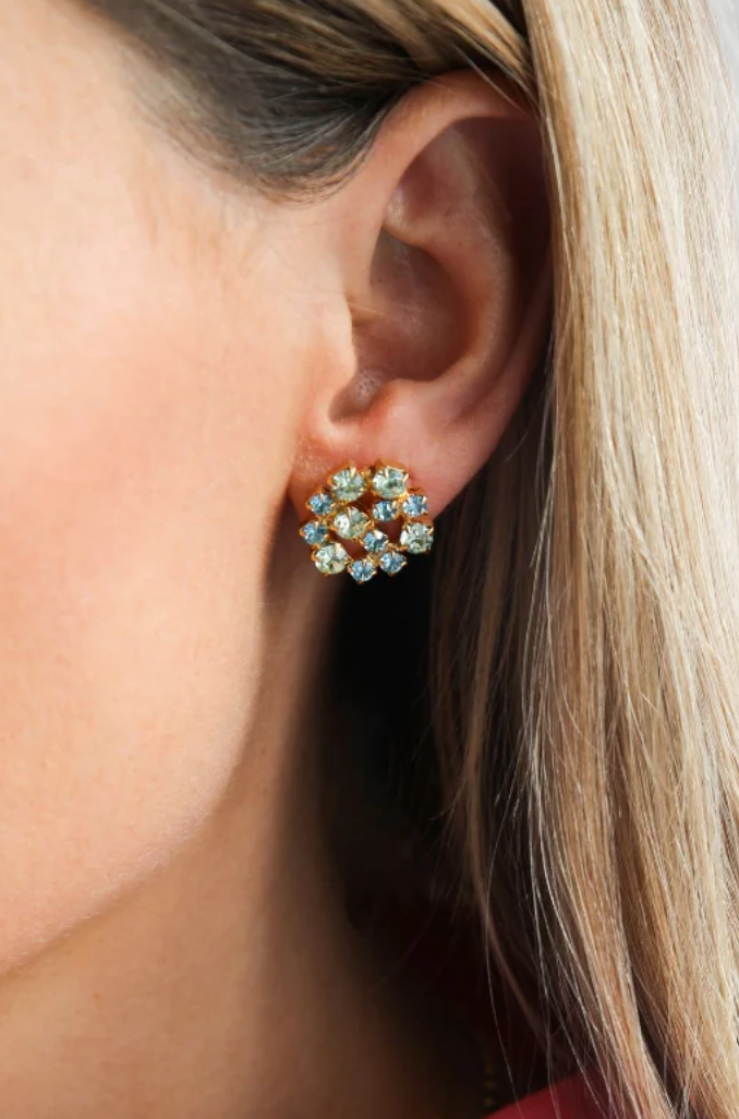 Kassandra Earrings / Blue Combo - Helt Dilla AS