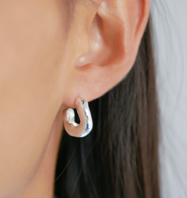 GIANNA hoops - SILVER - Helt Dilla AS