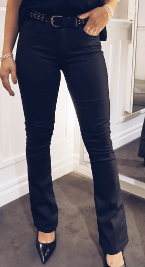 Brooke wax sateen - black - Jeans - Helt Dilla AS