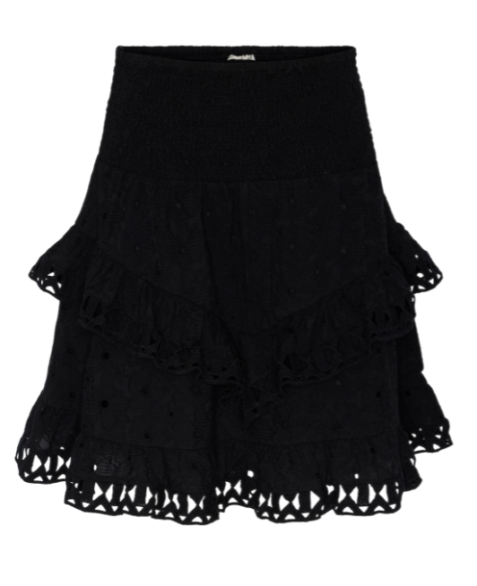 Ginnie  HW Skirt - Black - Skjørt - Helt Dilla AS