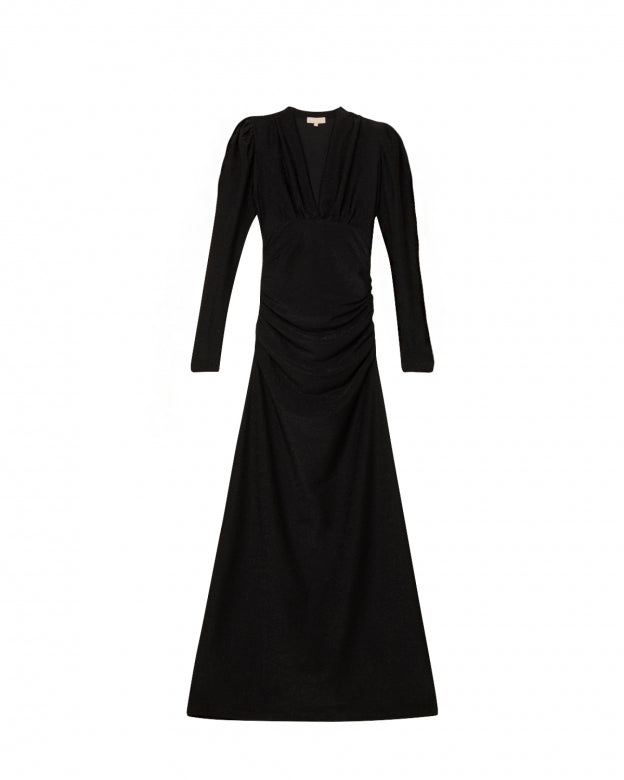 Glitter Jersey Gown - black - Kjoler - Helt Dilla AS