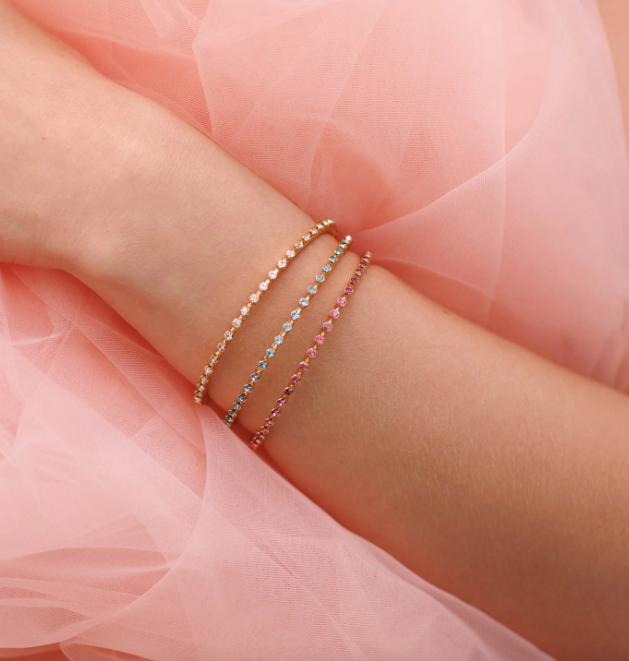 Miro bangle bracelet - crystal - Helt Dilla AS