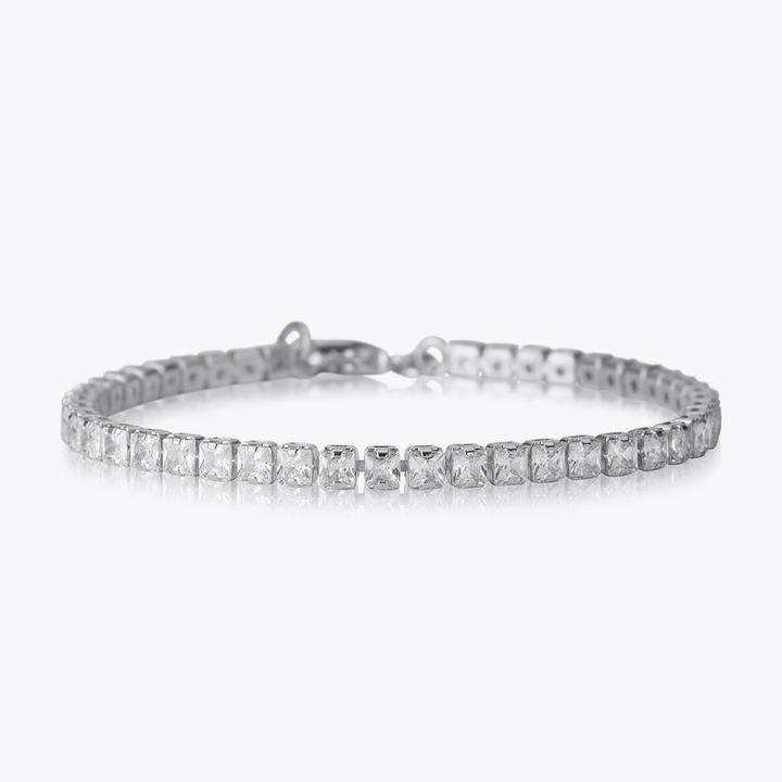 Zara bracelet rhodium - crystal - Helt Dilla AS