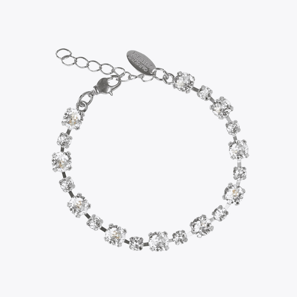 Calanthe bracelet silver - crystal - Helt Dilla AS