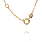 Letter necklace gold/crystal - 50cm - Helt Dilla AS