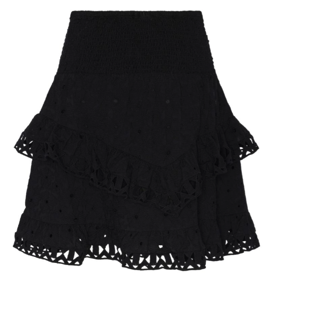 Ginnie  HW Skirt - Black - Skjørt - Helt Dilla AS