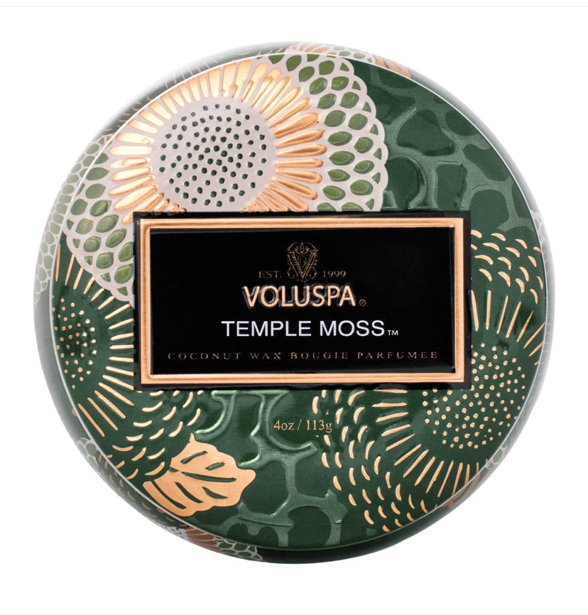 Temple Moss Mine Tin Candle - Tilbehør - Helt Dilla AS