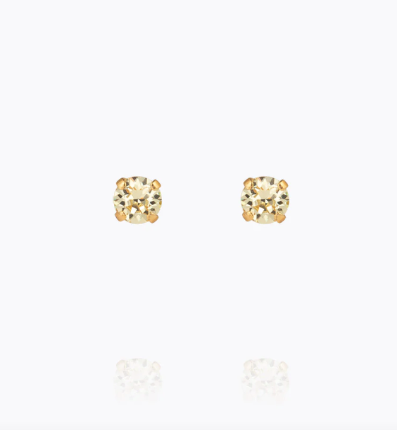 Mini stud earrings - jonquil - Helt Dilla AS