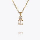 Love Pearl necklace - Pearl + Crystal - Tilbehør - Helt Dilla AS